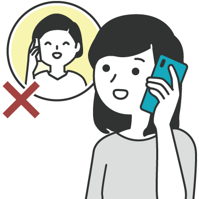 電話で予約をした